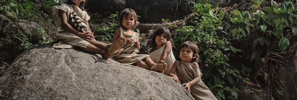 Kogi children in La Guajira, Colombia