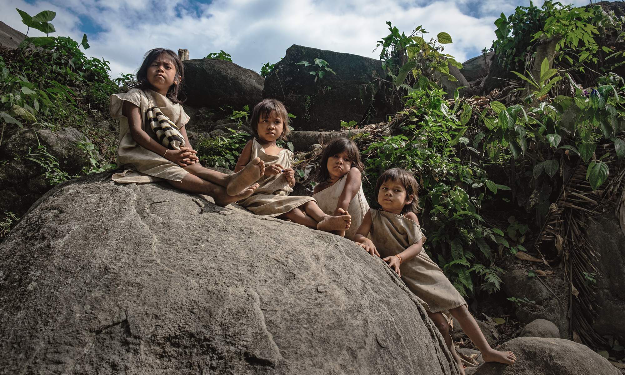 Kogi Children, Sierra Nevada, Colombia