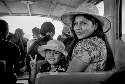 Boat Passengers - Panajachel, Guatemala