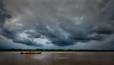 Approaching Storm on the Amazon River - Mocagua, Colombia